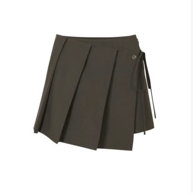 페인오어플레져 레이 미니스커트 브라운 M