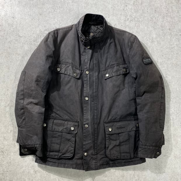 [S] Barbour 바버 인터내셔널 빈티지 페이딩 왁스자켓