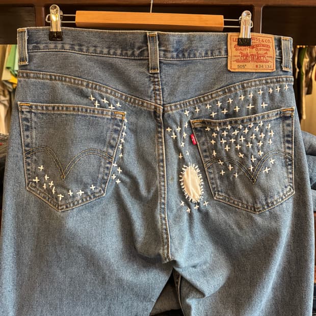 Levi’s 505 Sashiko Custom 멕시코 생산