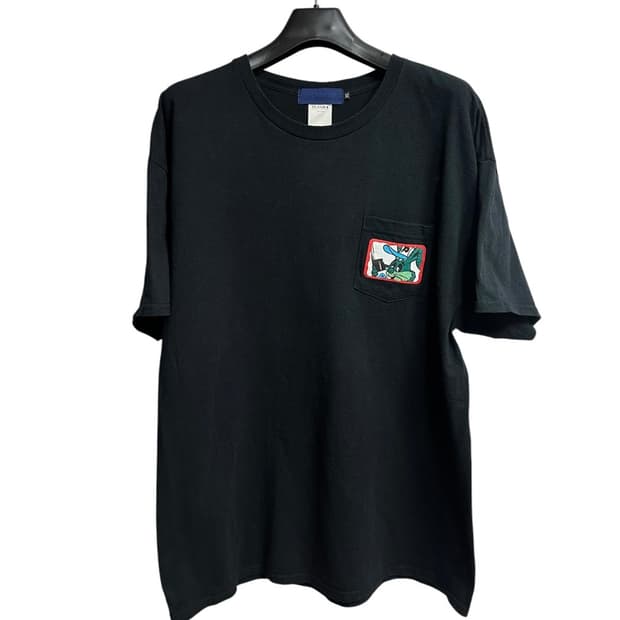 빔즈(BEAMS) X PUTS 포켓 반팔티셔츠 블랙 XL size