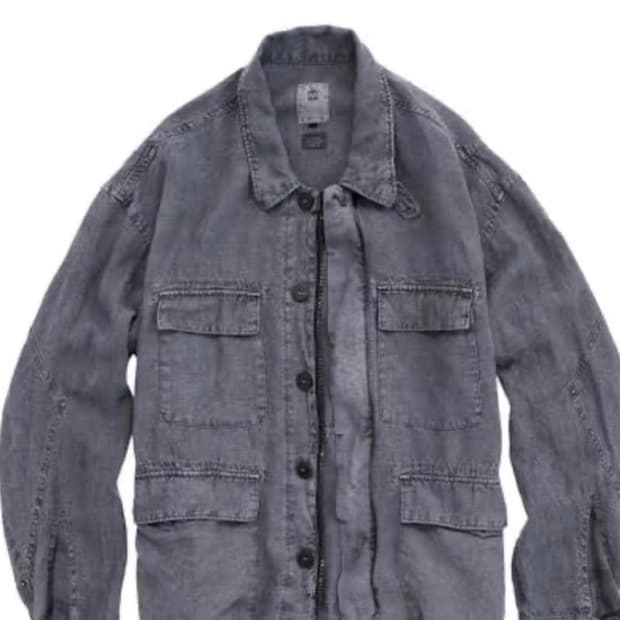 폴리테루 린넨필드자켓 블루4(구매)