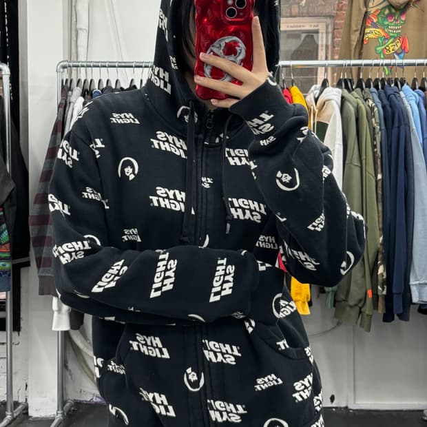 히스테릭 글래머 써클 걸 후드집업