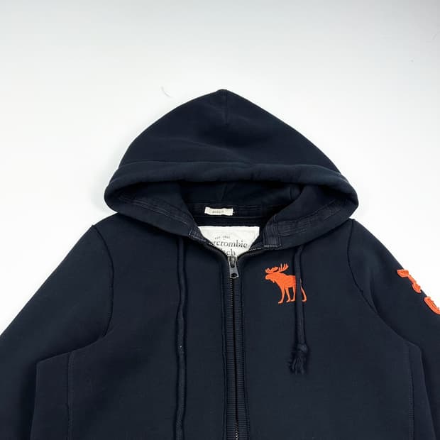 아베크롬비 피치 A&F 블랙 후드집업 (M)