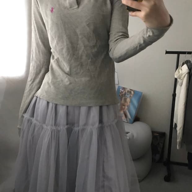 폴로 그레이 슬림핏pk