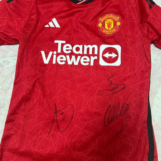 아디다스 맨체스터 유나이티드 2023/24 홈 저지 팀 컬리지에이트 레드