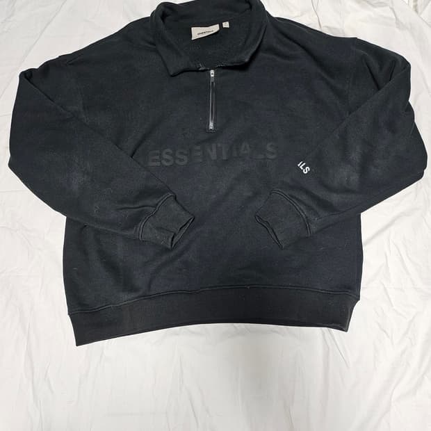 에센셜 피어오브갓 반집업 스웻셔츠 S