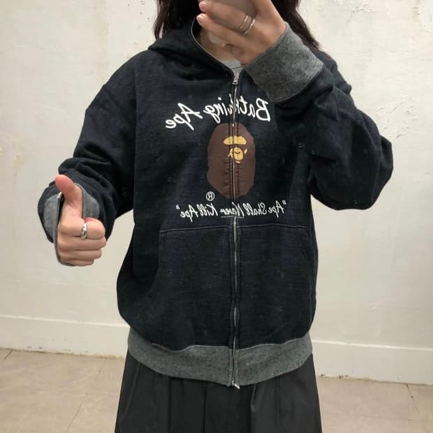 베이프 후드 집업