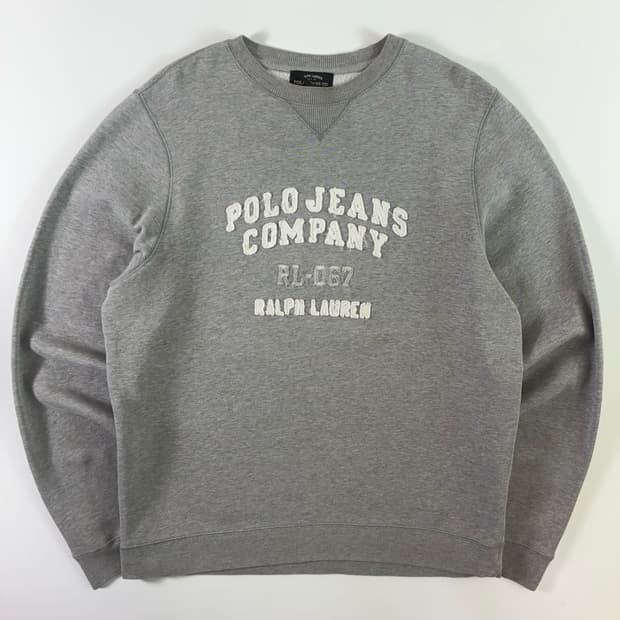 Polo  폴로진스컴퍼니 스펠아웃 그레이 맨투맨 