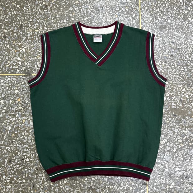 90s USA 오네이타 니트 베스트 XL
