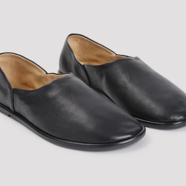 더로우 카날 슬립온 레더 블랙 구매(44사이즈)