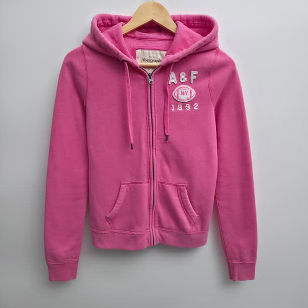 [S] 아베크롬비 핑크 후드집업