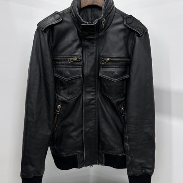 SHEEP SKIN LEATHER JACKET (M)