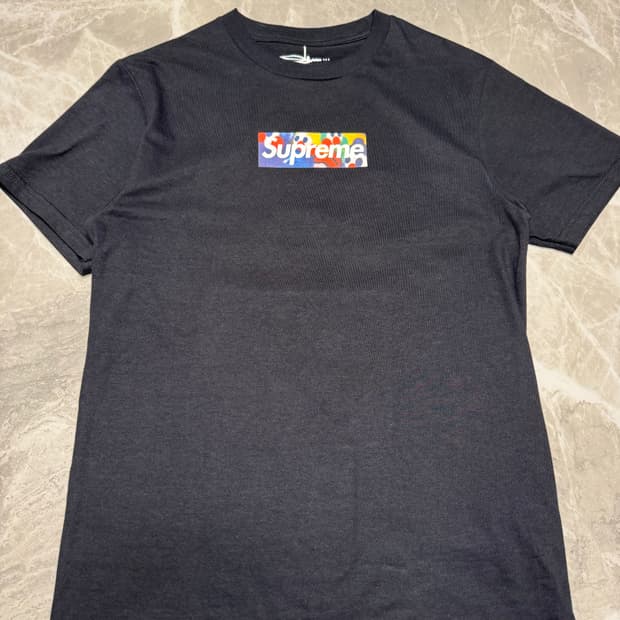 Slawn supreme 박스로고 티셔츠