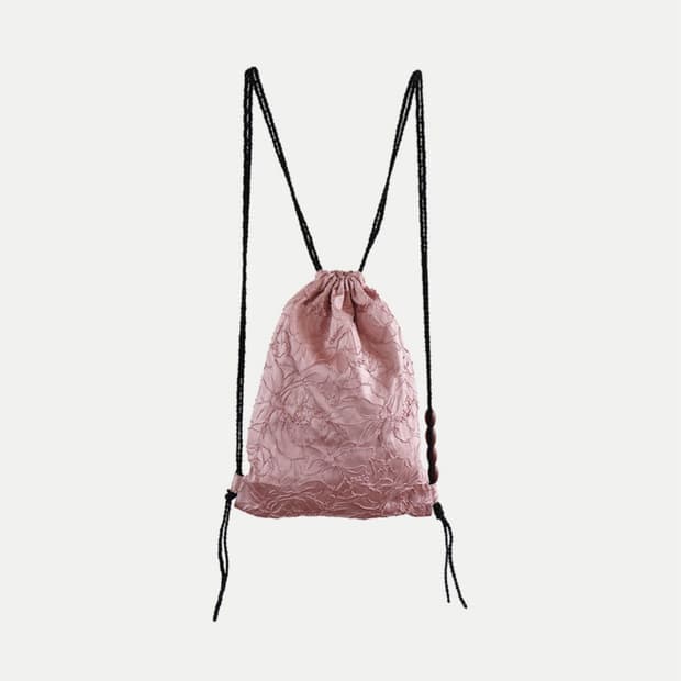 콜로신스 EBONY TREE BAG JAQUARD ROSY 스트링백