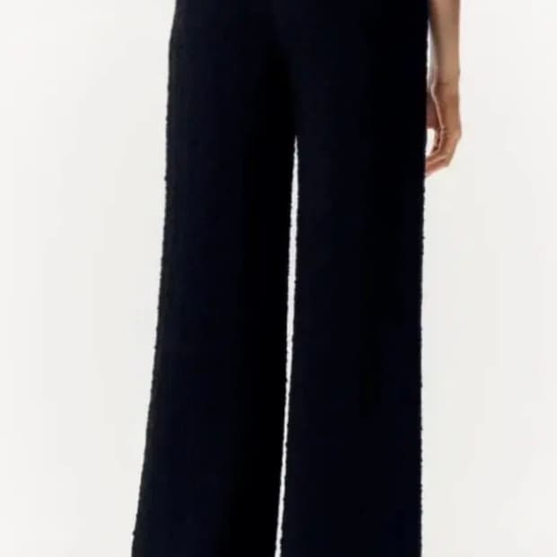 [미개봉 새상품] 샤넬 23 트위드 와이드 팬츠 블랙 지드래곤 38사이즈