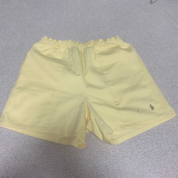 폴로 랄프로렌 라이트 옐로우 반바지 36