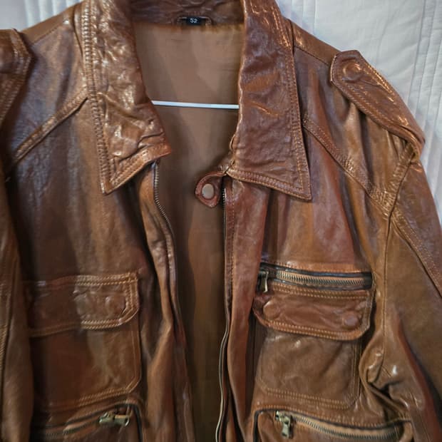 양가죽 빈티지자켓 