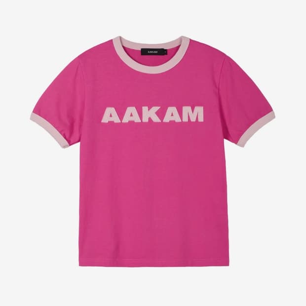 아캄 Logo Patch Ringer Top