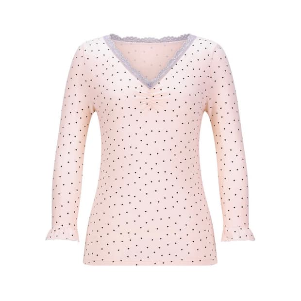 mini heart lace top (light pink)