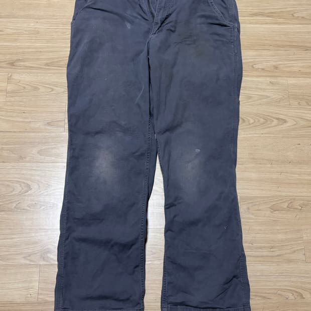 칼하트 러기드 플렉스 릴렉스핏 캔버스 워크 팬츠 34x32 다크 그레이 