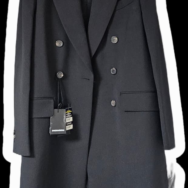 디스퀘어드 블랙 코트