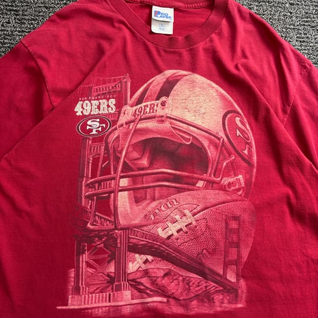 90s 프로플레이어 NFL 샌프란시스코 49ERS 티셔츠 4658