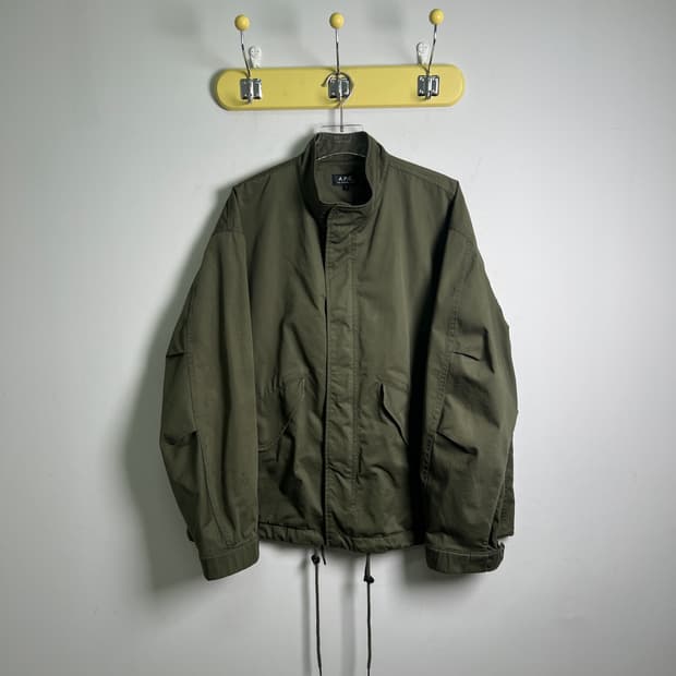 A.P.C 아페쎄 카키 블루종 밀리테어 자켓 L