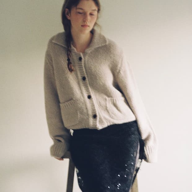 [정가 16만] 앤니즈 ANDNEEDS Eve collar cardiga