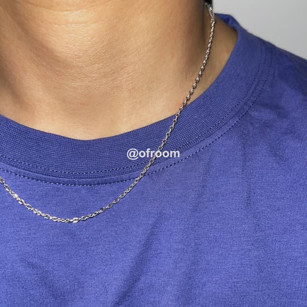  S925 노팬던트 체인 / 훅 클라스프 2.1mm 남자목걸이