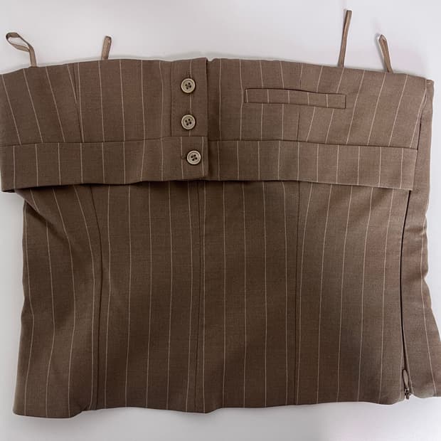 자라 스트라이프 튜브탑 S (새상품)