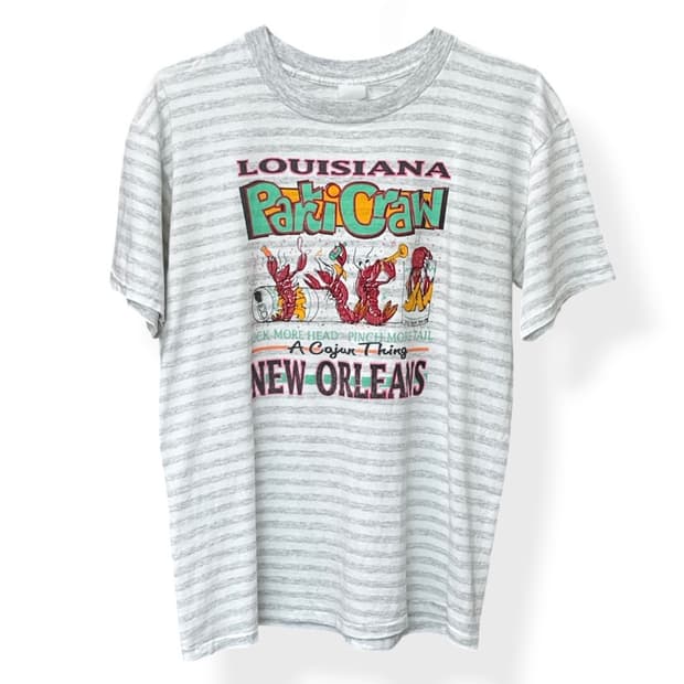 90s 뉴올리언스 스트라이프 티셔츠