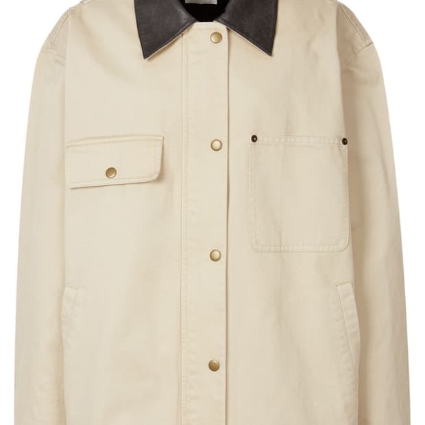 스튜디오 톰보이 카라배색 집업점퍼