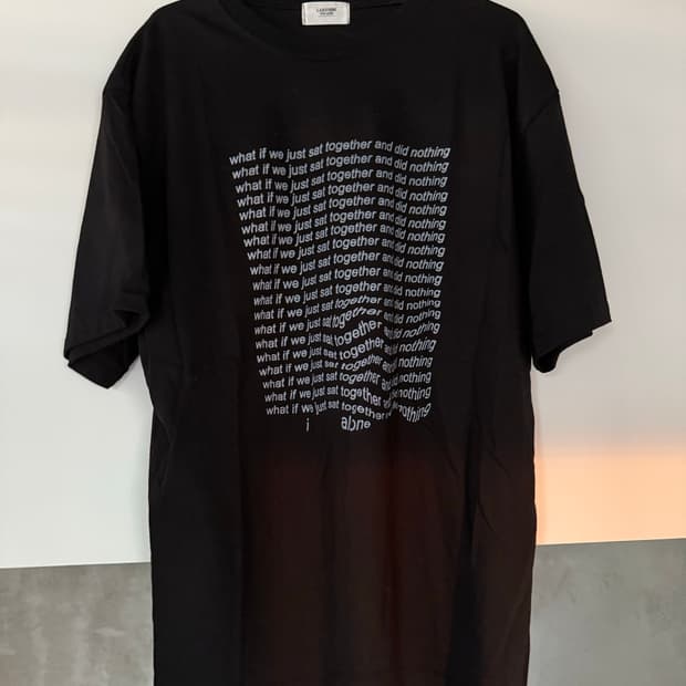 L.A.B Studio 빈티지 블랙 티셔츠 (M)