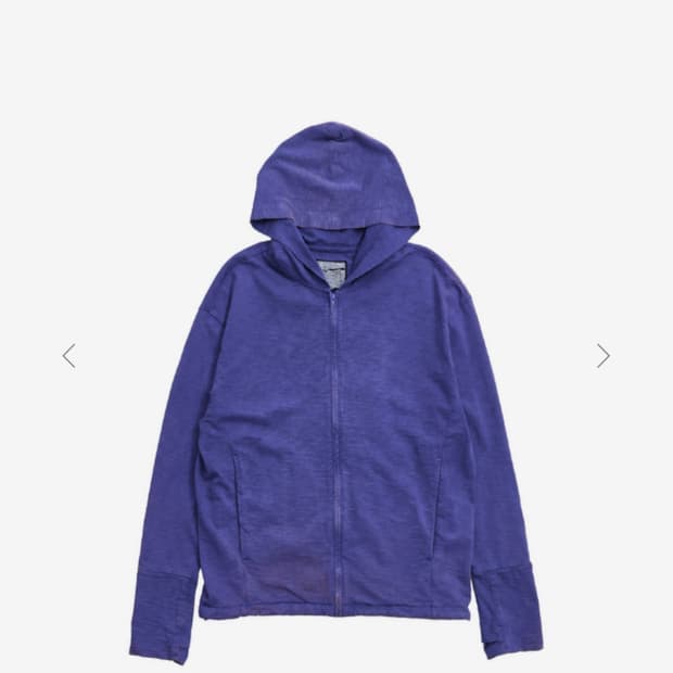 999 휴머니티 bleached slub hooded 집업 3사이즈