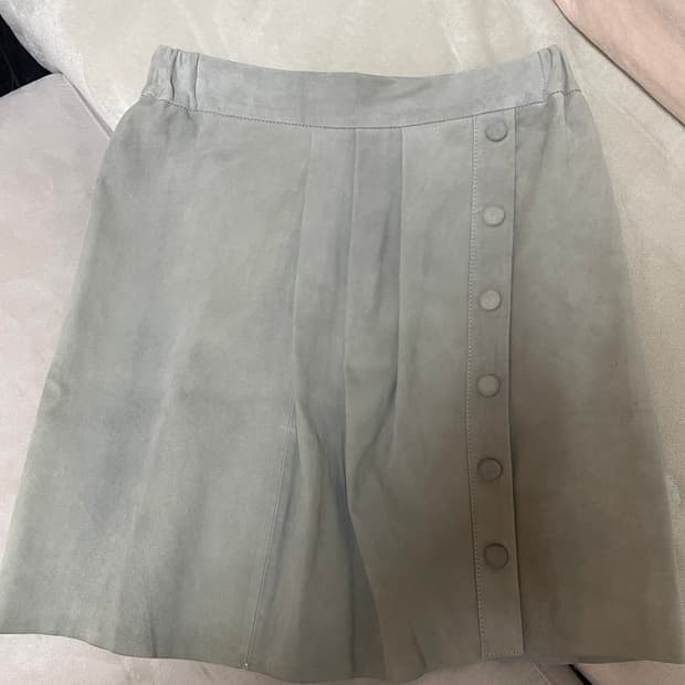 ALISI 염소가죽 스웨이드 스커트 40 (66)