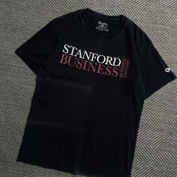 챔피온 스탠포드 빅로고 반팔 티셔츠 블랙y 5268