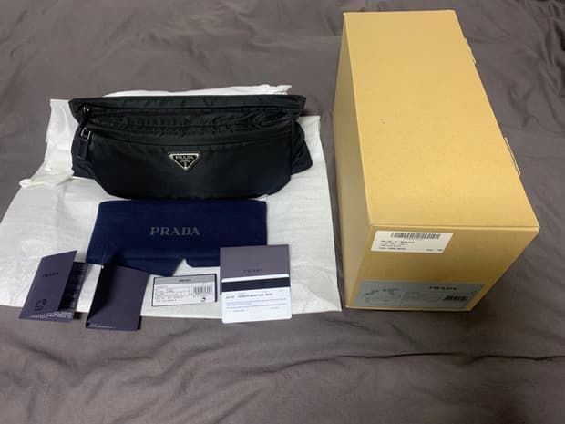 [PRADA] 2VL132 블랙 범백, 힙색, 벨트백