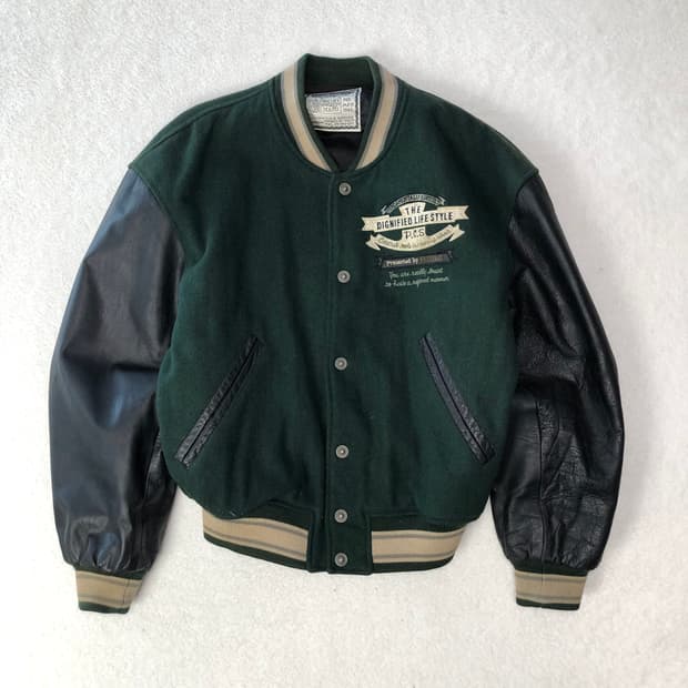 파치노 재팬 빈티지 레더 바시티 자켓 