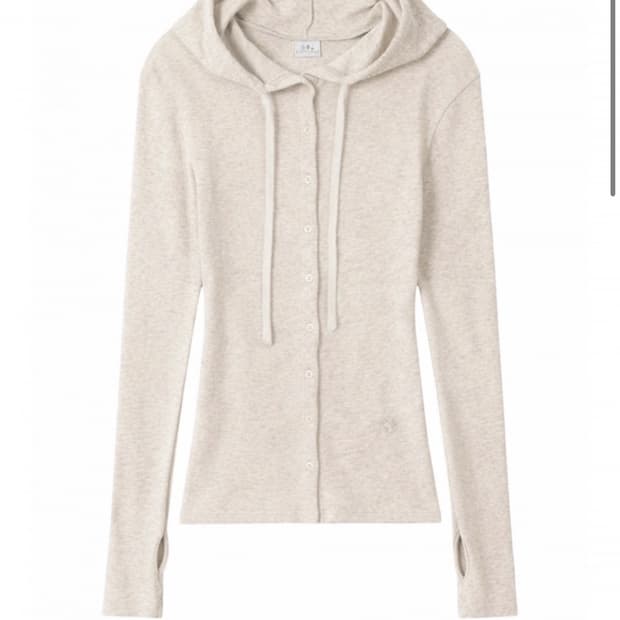 어스지구 가디건 HOODIE WARMER CARDIGAN (CREAM)