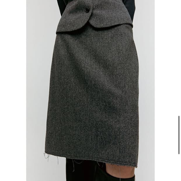 Repos grey skirt 치마 리포스