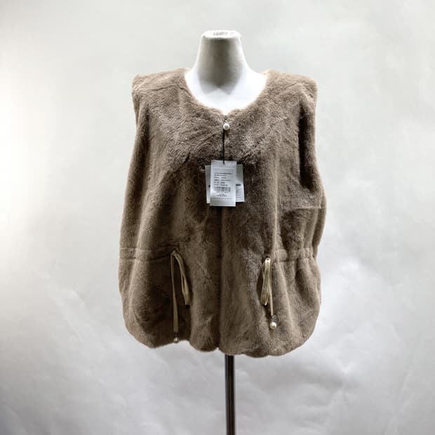 카라 새상품 여 애드스트링 에코퍼 베스트 F 