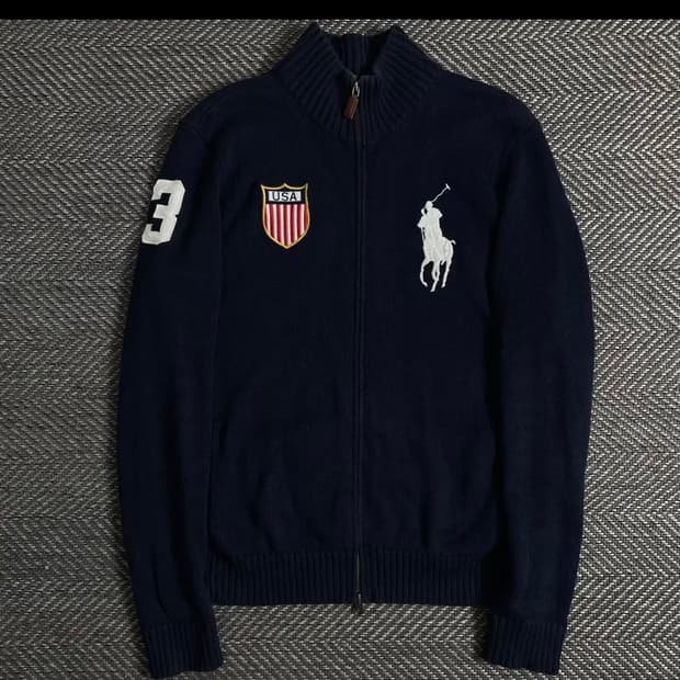 폴로 빅포니 USA 후드집업