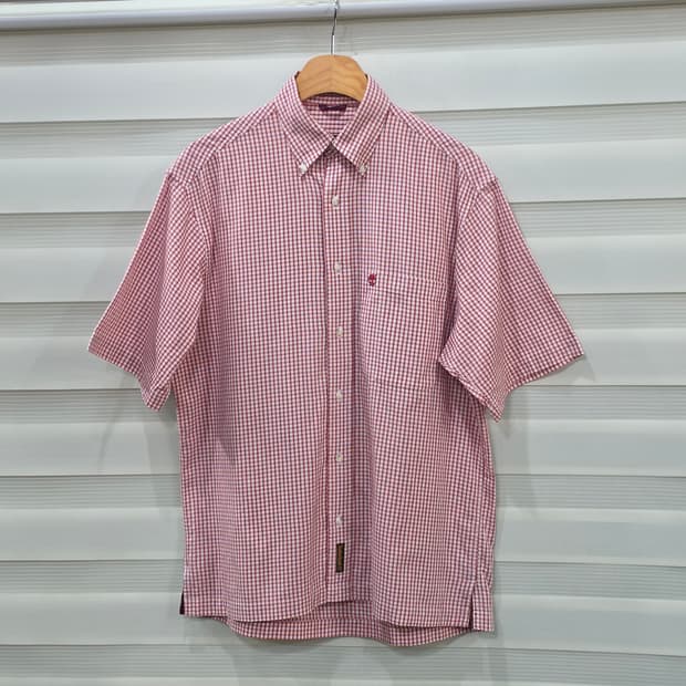 팀버랜드 반팔 체크셔츠- 95-100정도