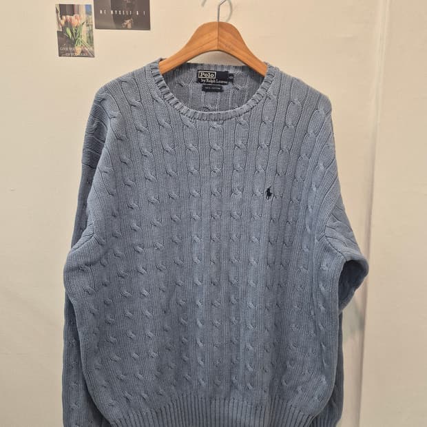 폴로 랄프로렌의 케이블 꽈배기 니트 105
