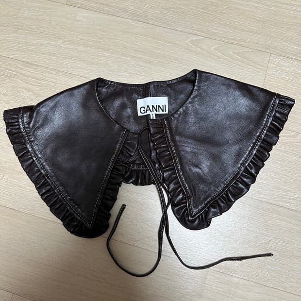 가니 레더 페이크 카라