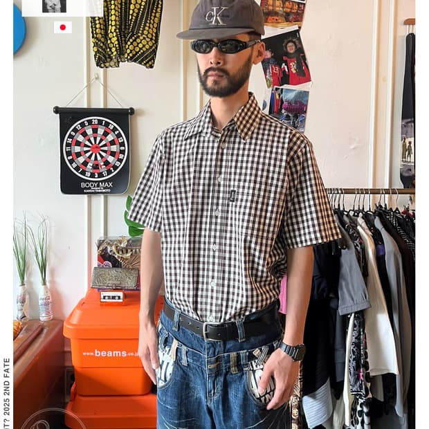 1990s Konishi Yoshiyuki 1/2 Check shirt
