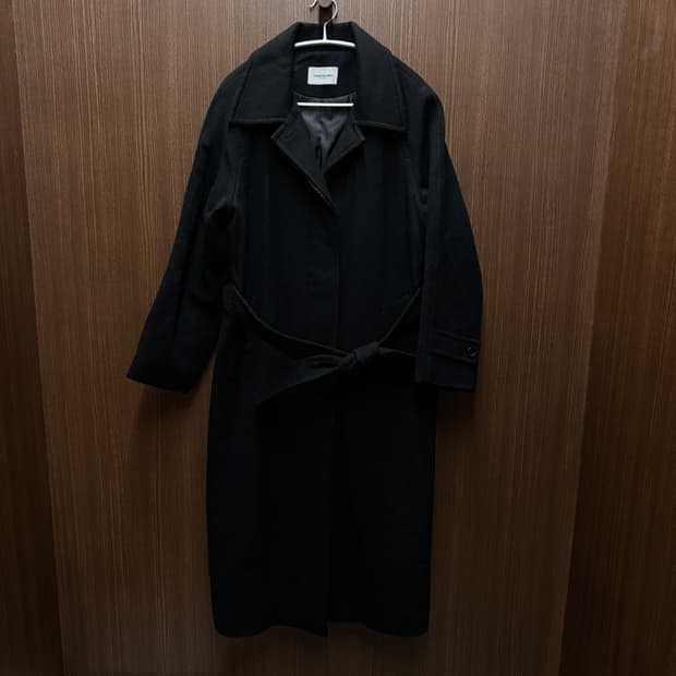 킨더살몬 캐시미어 롱 코트 