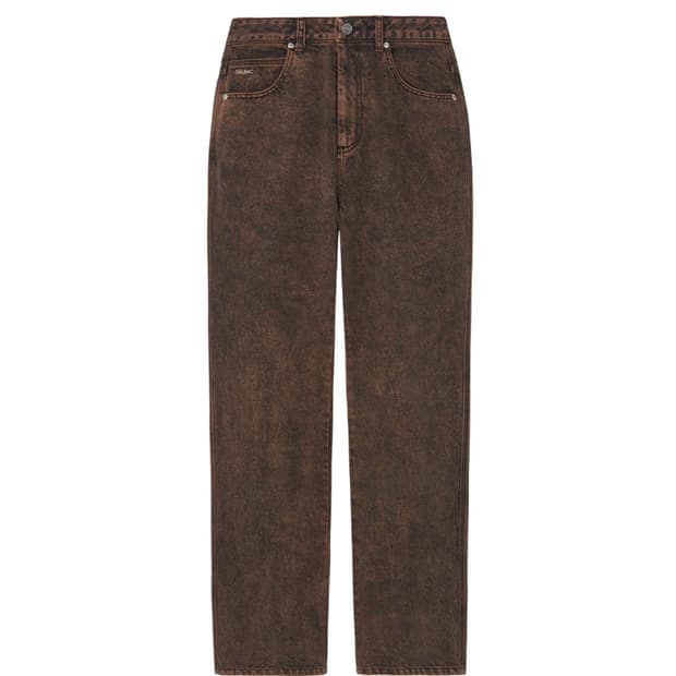 인사일런스우먼 멀티 컬러 스트레이트 진 acid brown