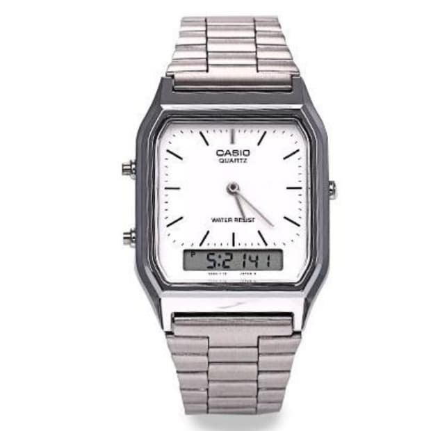 [카시오]남성 아나디지 프리버클시계 AQ-230A-7 