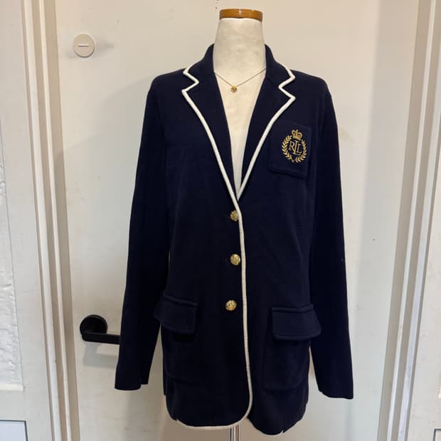 로렌랄프로렌 코튼 니트 자켓